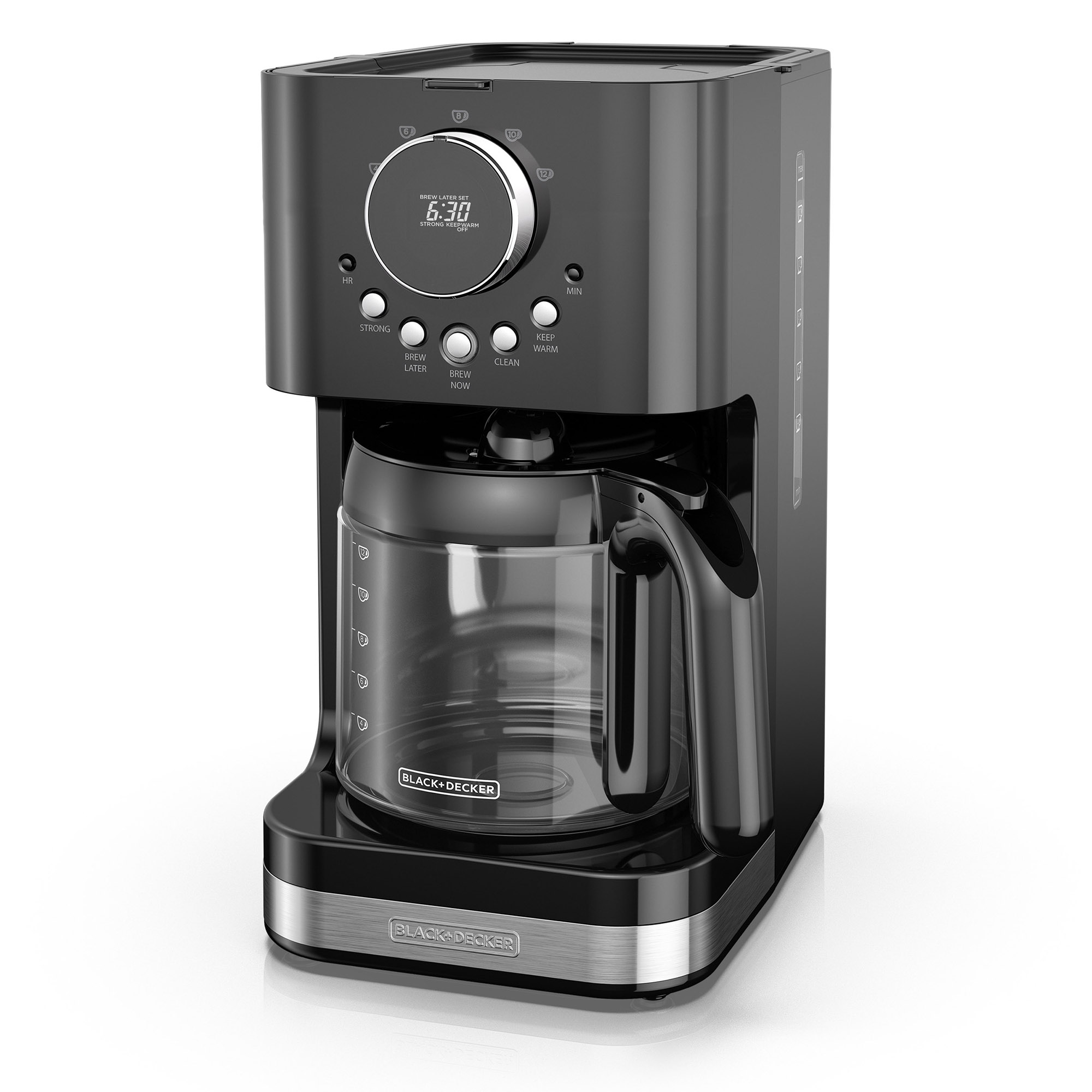 Select A Size Easy Dial Programmable Coffeemaker Black